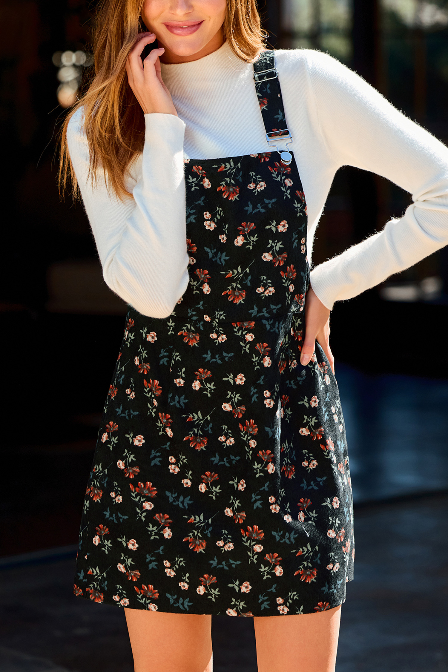 Flower Picking Floral Mini Dress