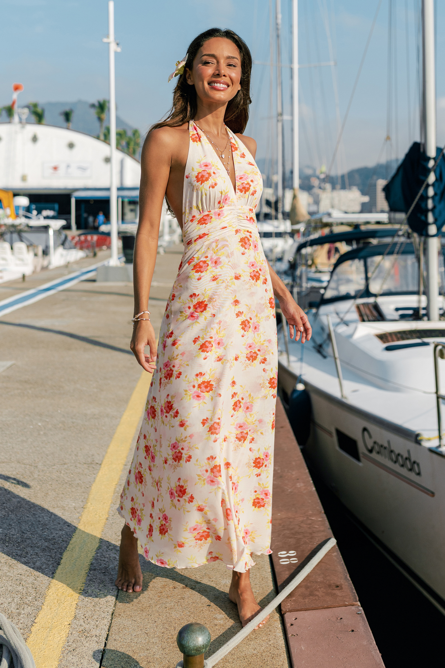 Spring Showers Floral Maxi Dress