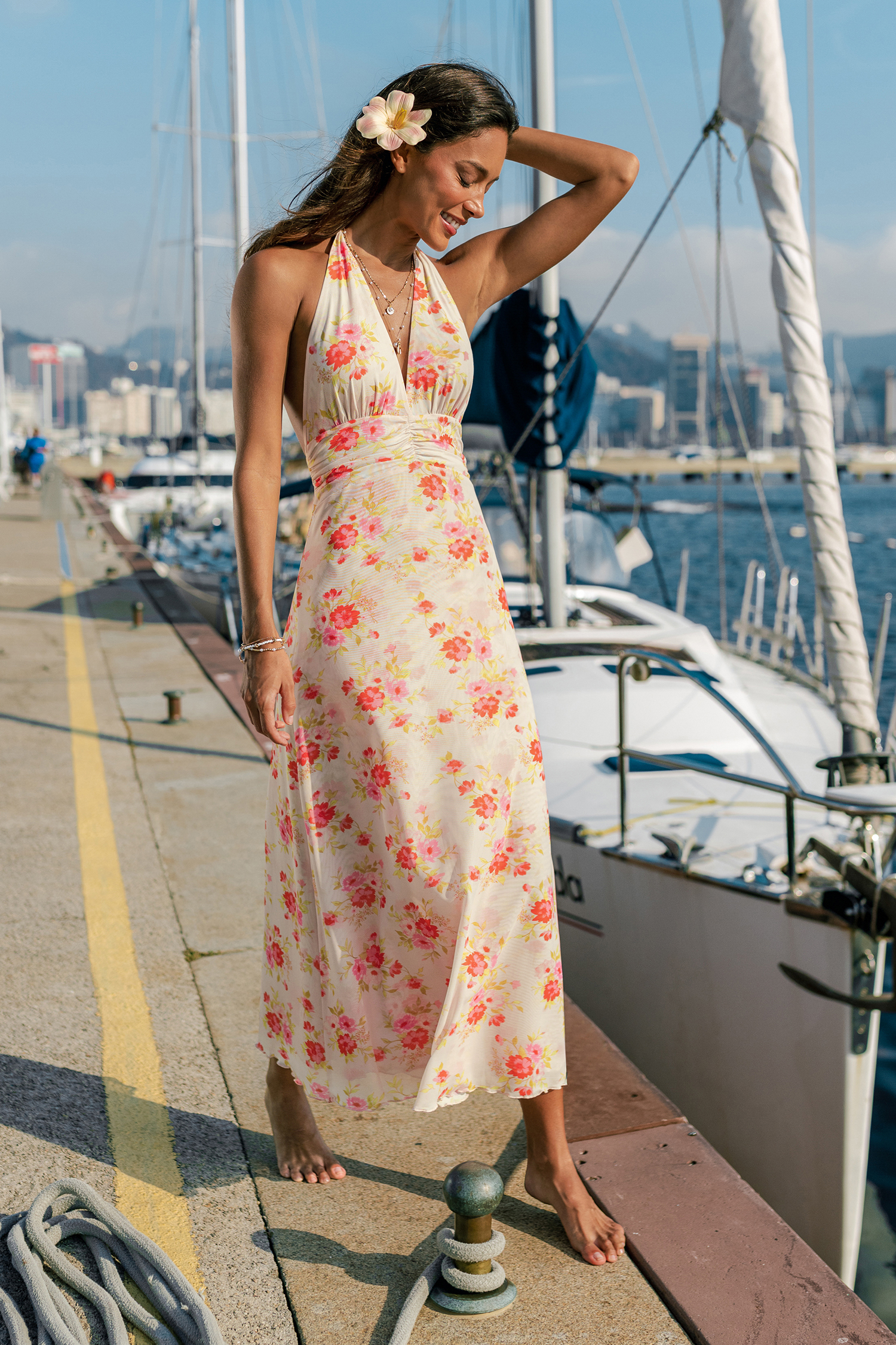 Spring Showers Floral Maxi Dress