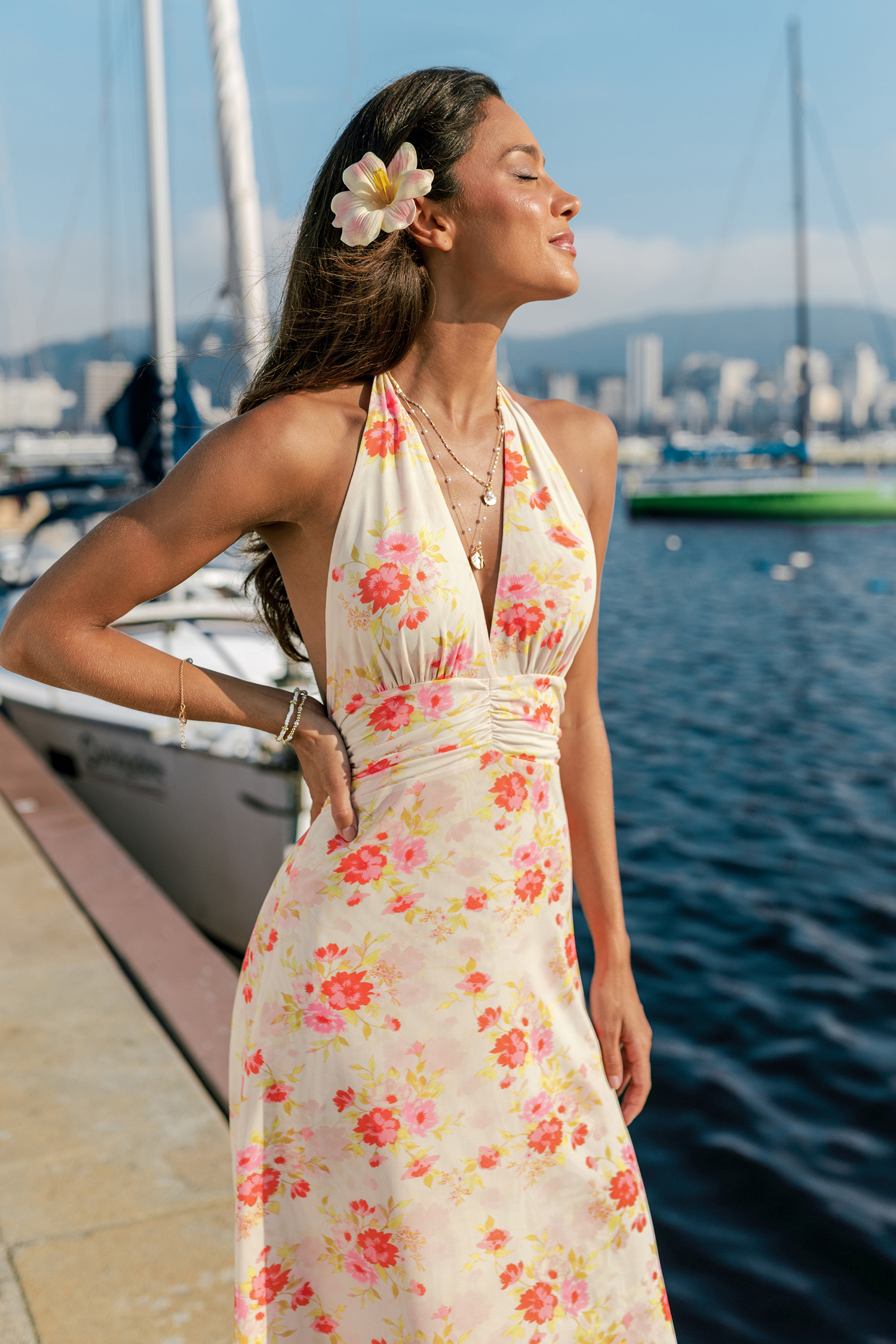 Spring Showers Floral Maxi Dress