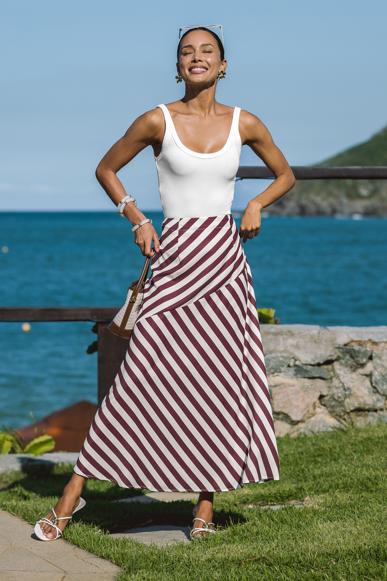 Charisma Striped Maxi Skirt