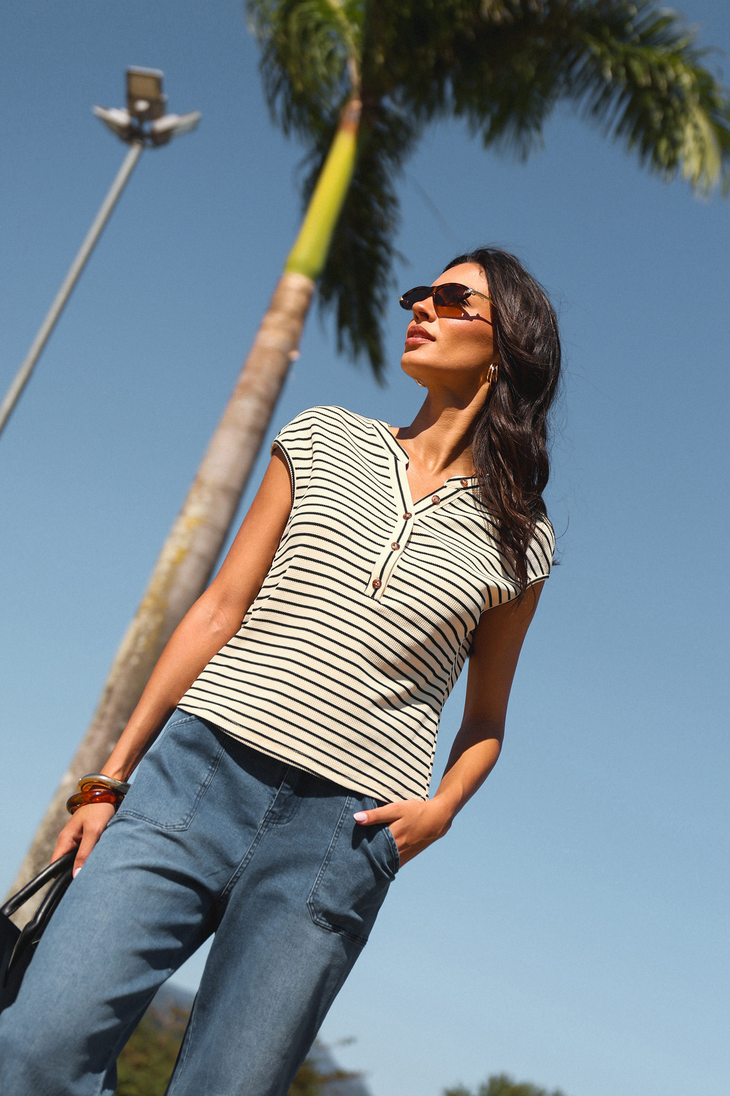 No Drama Striped Top