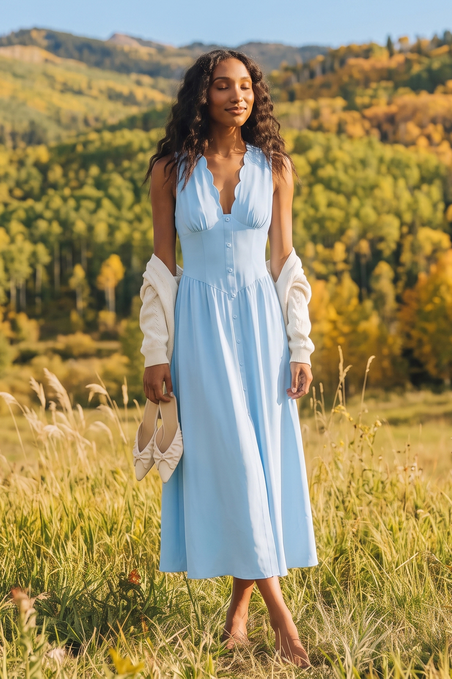 Little Hideaway Blue Maxi Dress