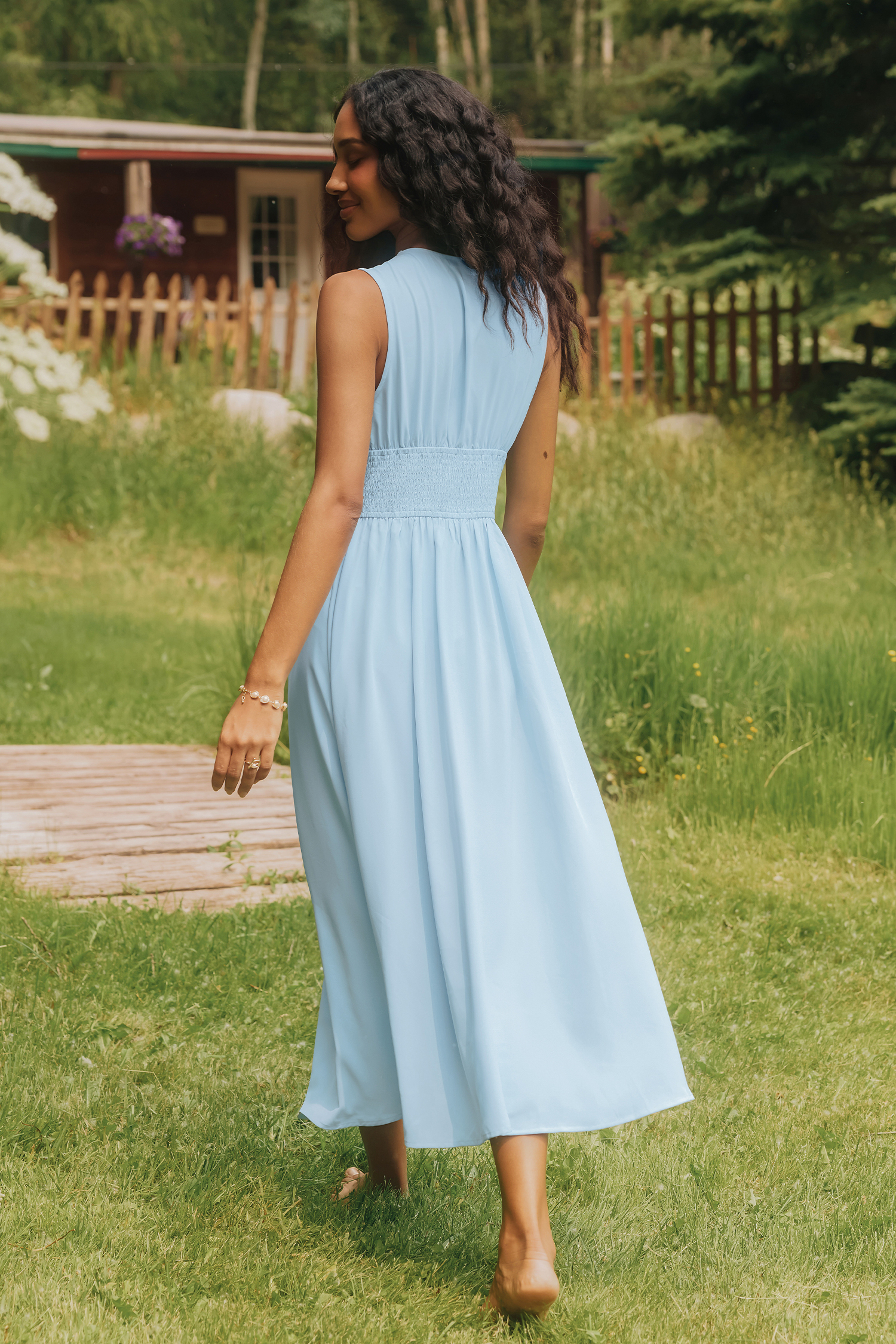 Little Hideaway Blue Maxi Dress